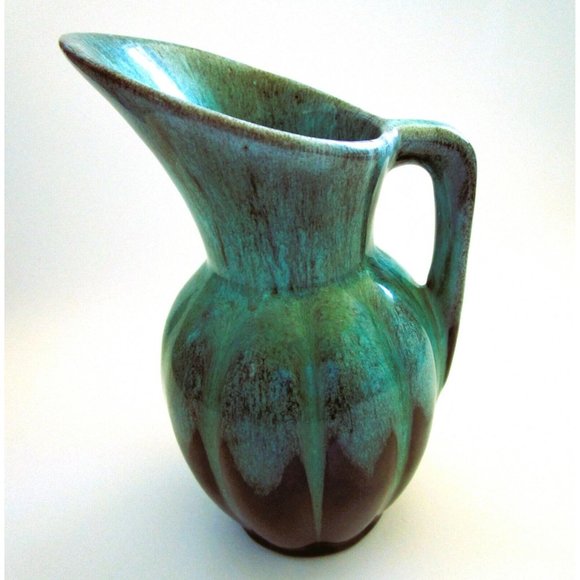 Blue Mountain Pottery Other - Blue Mountain Pottery Drip Glaze Pitcher - Brown Green Signed 908 Canada Redware